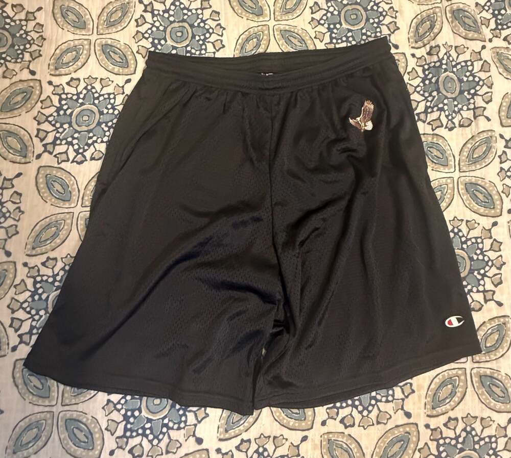 Champion Authentic Mesh Basketball Shorts with Eagle Logo
